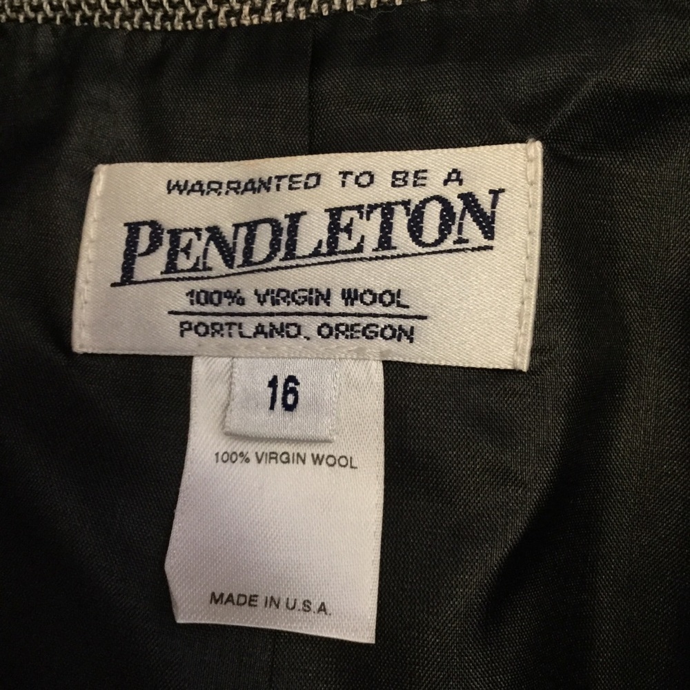 Pendleton Women’s Black Grey Blazer Jacket Size 1… - image 4